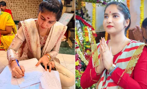 Siri Sahasra files nomination for ZPTC in Vizianagaram