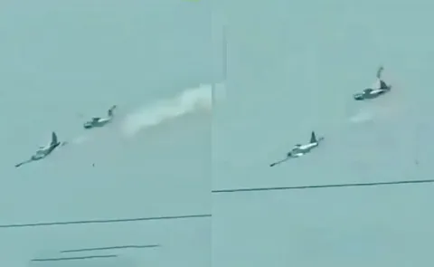 Two military aircraft collide in midair in the Philippines four pilots killed