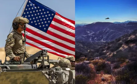 Mysterious black triangles spotted At US military bases