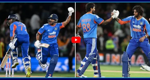 Tilak Varma And Nitish Kumar Helps Thrilling Victory For India In Second T20 1