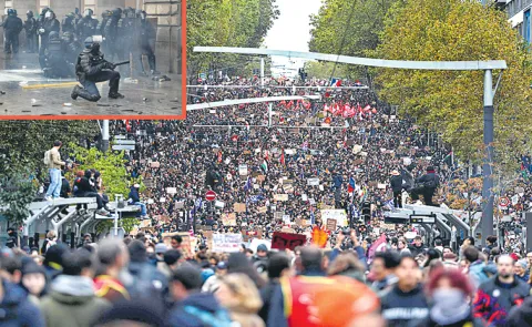 Mass protests surge in France over education woes and cost-of-living crisis7