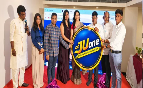 Actress Indraja Launched Juone app in Hdyerabad for daily needs