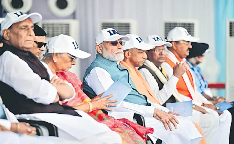 PM Narendra Modi attended the Indian Air Force air show