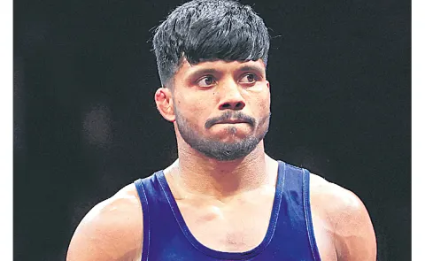 Indian wrestler Lalit faced disappointment in the bronze medal bout