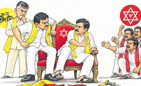 TDP candidates also in the fray for seats allocated to the Jana Sena Party