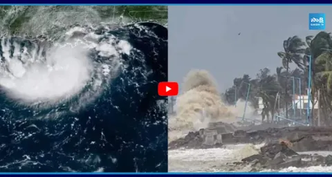 Arnab Cyclone Effect, Uppada Beach High Waves 1