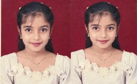 Tollywood actress Childhood Pic Goes Viral In Social Media