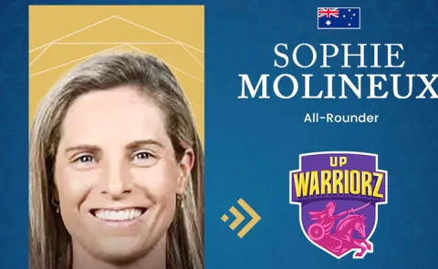 WPL 2027 Auction: Sophie Molineux SOLD to UP Warriorz Rs 1 1 Cr