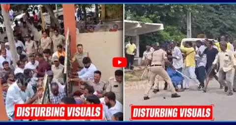 TDP Goons Attack On YSRCP Candidates In AP Local Body Elections 1