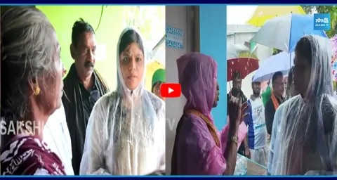 Botsa Anusha Approached Cyclone Arnab Victims 1
