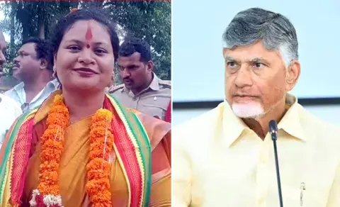 Chandrababu give shock to giddi eswari