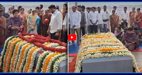 YS Bharathi Pays Tribute To EC Gangireddy 1