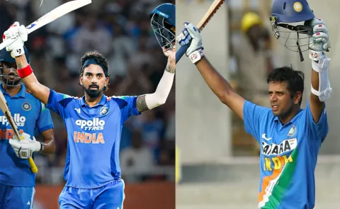 KL Rahul Breaks Rahul Dravid Long Standing Record Vs WI 3rd ODI