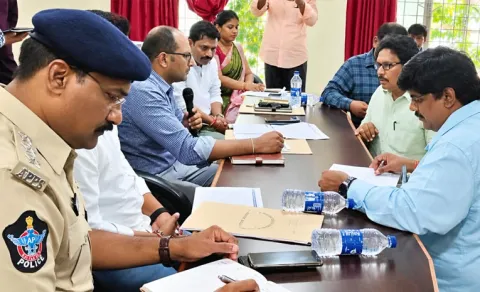 Collector MS Harendhira Prasad Fire On Revenue Surveyor