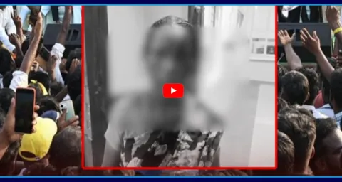 TDP Goons Attack With Stones On Janasena Woman Leader  1