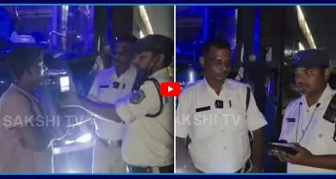 Bus Driver Caught Drunk Driving At Vishakapatnam 1