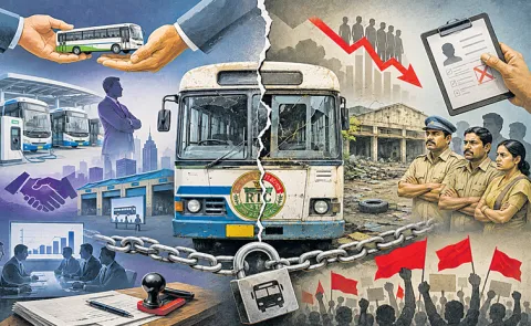 Chandrababu Naidu government steps towards privatizing RTC