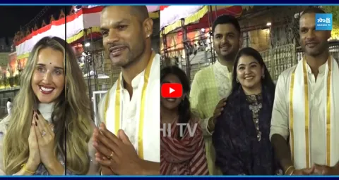  Shikhar Dhawans Tirumala Visit 1