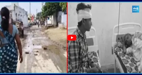 Attack Over YSRCP Songs.. Stone Pelting in Kunnampalli 1