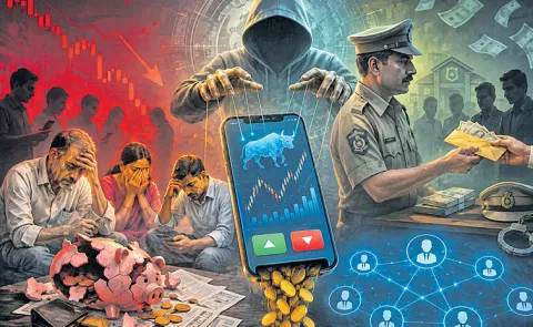 Fake online trading app in Telugu states encourages investment in fraudulent network