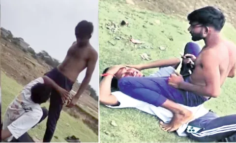 Four people attacked a young man in Nellore