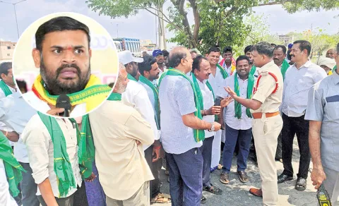 TDP Followers fire On Police At Tirupathi