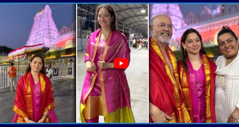 Actress Tamannaah Bhatia Visits Tirumala 1