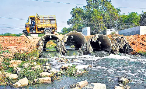Water sources are also becoming toxic In the outskirts of Hyderabad