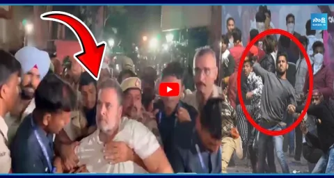 High tension at Jantar Mantar Police Stopped Rahul Gandhi and Priyanka Vadra 3