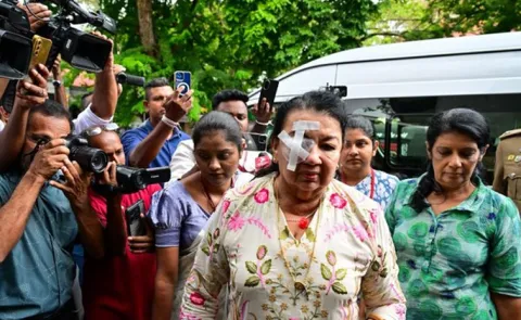  Sri Lformer first lady arrested over alleged misuse of hospital funds Who is  she7