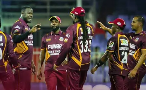 West Indies Champions seal a convincing 7-wicket win over England Champions!