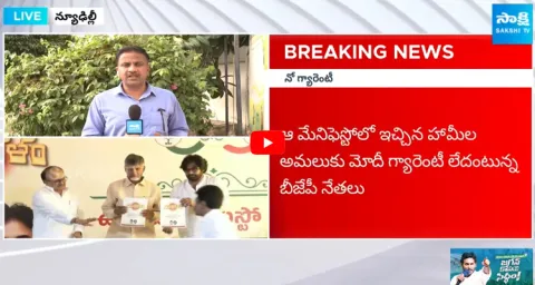 BJP Refuses Chandrababu Manifesto On Stage