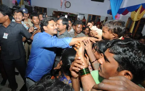 YS jagan family participated in christmas celebration