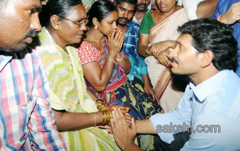 YS Jagan mohan reddy met IAF AN32 flight victim families in Visakhapatnam - Sakshi