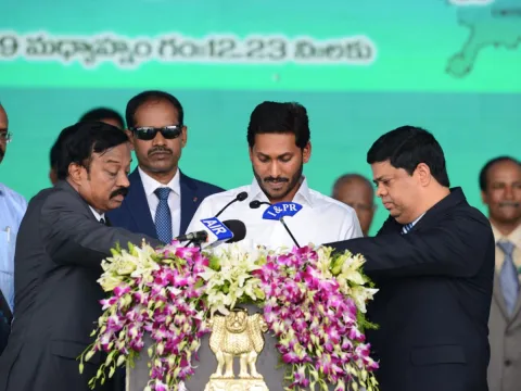 YS Jagan Mohan Reddy swearing-in ceremony Photo Gallery - Sakshi