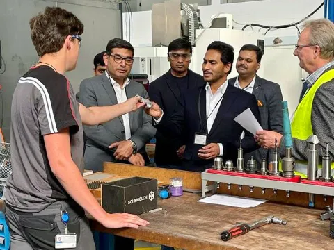 CM YS Jagan Visits Schindlers Training Center in Davos - Sakshi