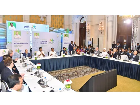 CM Jagan at AP Global Investors Summit Curtain Raiser Event in Delhi Photos - Sakshi