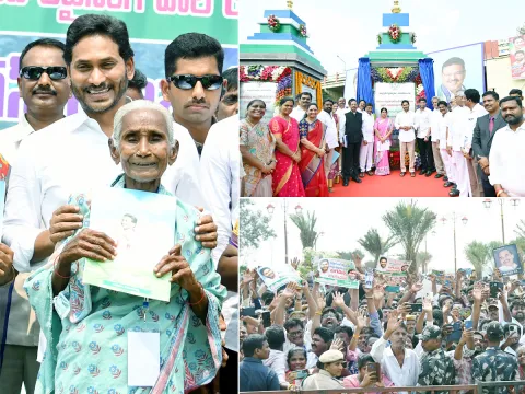 AP CM YS Jagan Public Meeting at Kanaka Durga Vaaradhi at Vijayawada - Sakshi