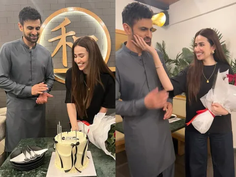 Shoaib Malik shares heartfelt message for Sana Javed on birthday Photos