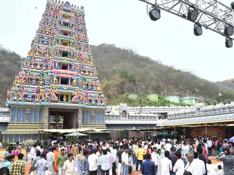 Heavy Rush at Vijayawada Durga Temple
