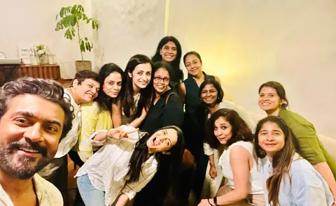 Hero Suriya and Jyotika host a fun Sunday party For Celebreties Photos