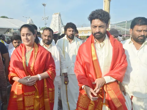 Arjun S/O Vyjayanthi Movie Team Visit Tirumala Temple