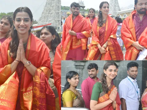 Actress Meenakshi Chaudhary Visits Tirumala Tirupati Temple Photos