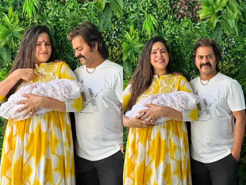 COmedian Redin Kingsley Ugadi Celebrations with Daughter Photos10