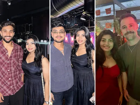 Actress Sowmya Janu in Sunrisers Hyderabad Team photos goes viral