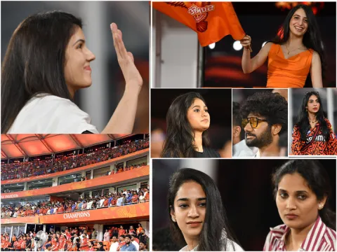 Celebrities In IPL Match At Hyderabad Uppal Cricket Stadium Photos