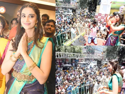 Actress Meenakshi Chaudhary Launch Jewellery Store in Tirupati Photos1