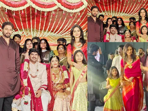 Allu Arjun Attends Cousins Wedding Photos4