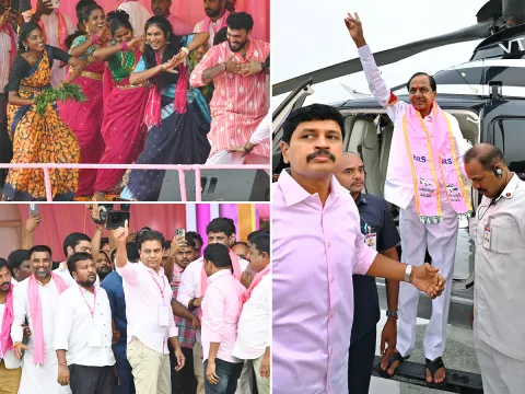 KCR Fire On BRS Public In Rajathotsavam Photos