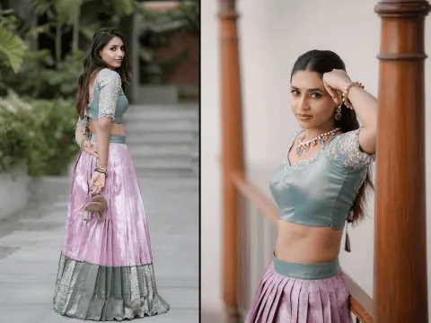 Actress Sapthami Gowda Looking Gorgeous In Lehenga Photos